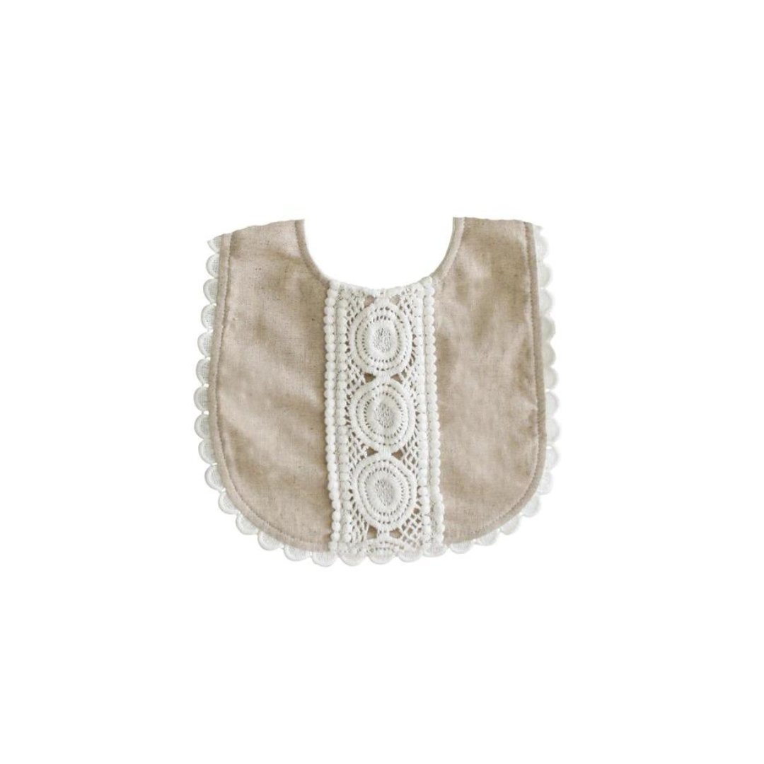 OLIVIE  BIB NATURAL LINEN