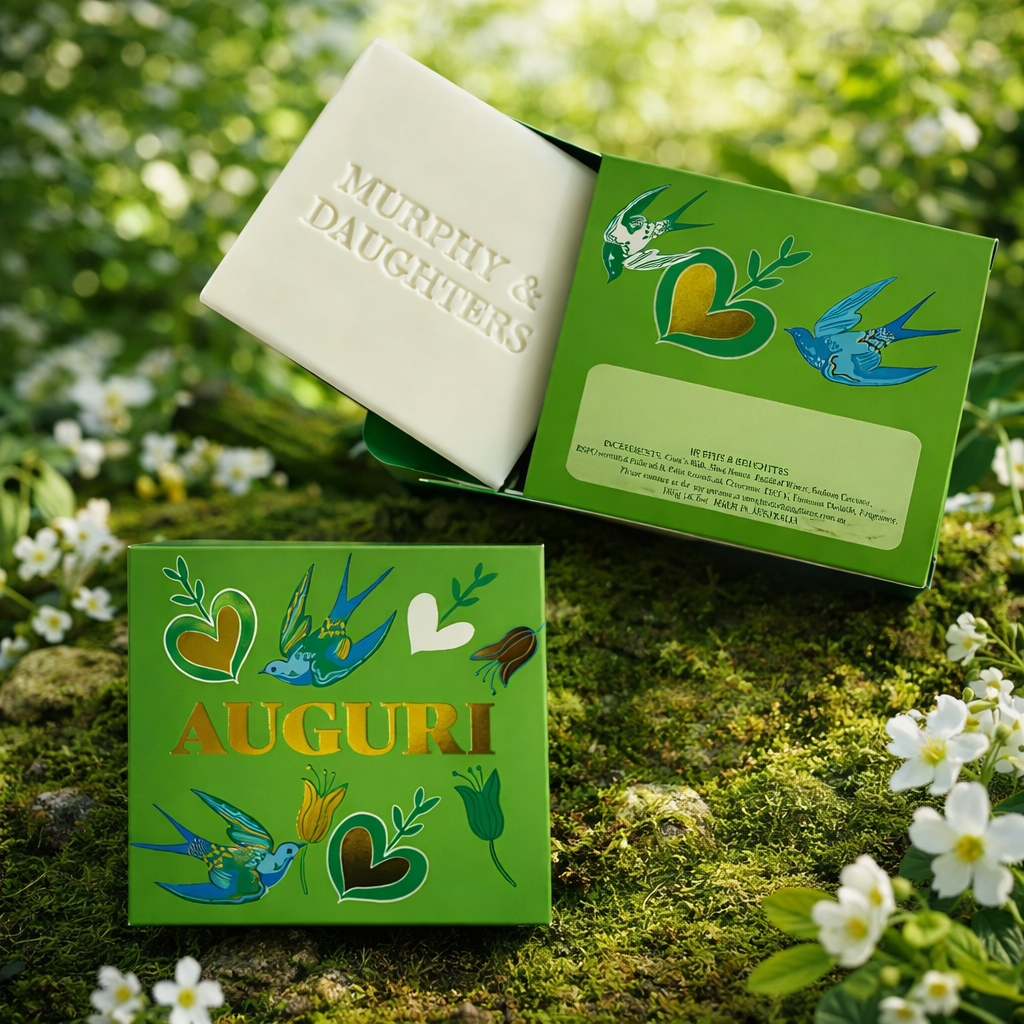 MURPHY & DAUGHTERS MESSAGE ON SOAP 6.5OZ- AUGURI-LIME