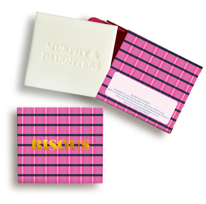 MURPHY & DAUGHTERS MESSAGE ON SOAP 6.5OZ-BISOUS-GERANIUM