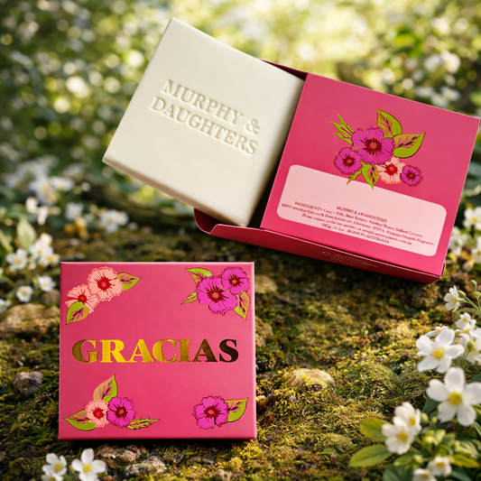MURPHY & DAUGHTERS MESSAGE ON SOAP 6.5OZ-GRACIAS-FRANGIPANI