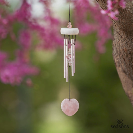 ROSE QUARTZ HEART CHIME