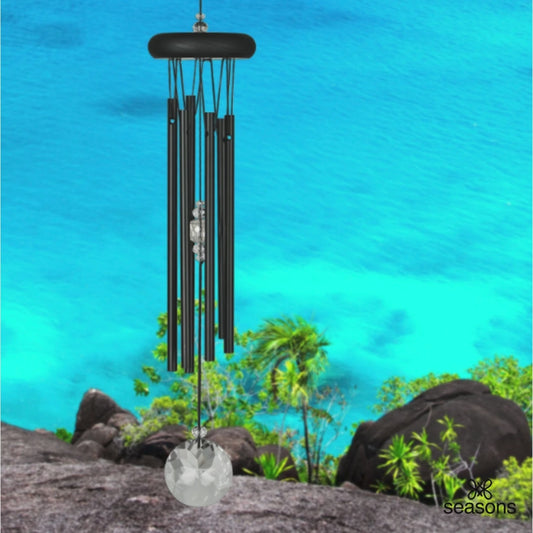 WOODSTOCK CRYSTAL MEDITATION CHIME- BLACK